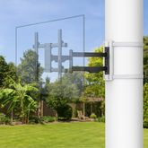 CONDOMOUNTS CLMTVA1064 Full Motion Pillar TV Mount | Strap-On No Drill Design for Large Pillars 8–48" Diameter | Fits 37–80 Inch Flat & Curved TVs | Heavy Duty 110 lbs Capacity | Tilt, Swivel & Extend